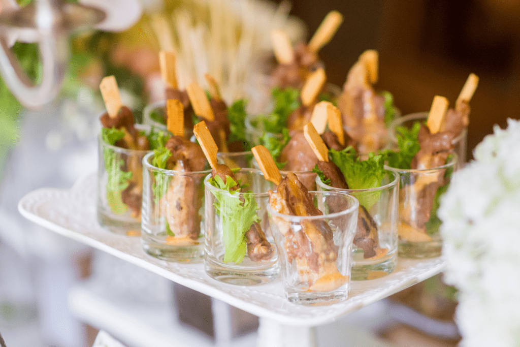 chic food on a stick