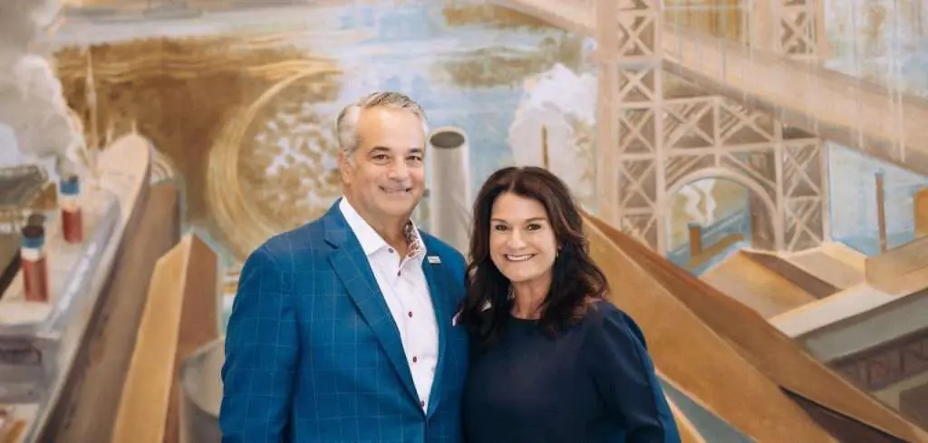 group shot - owners george and stacey