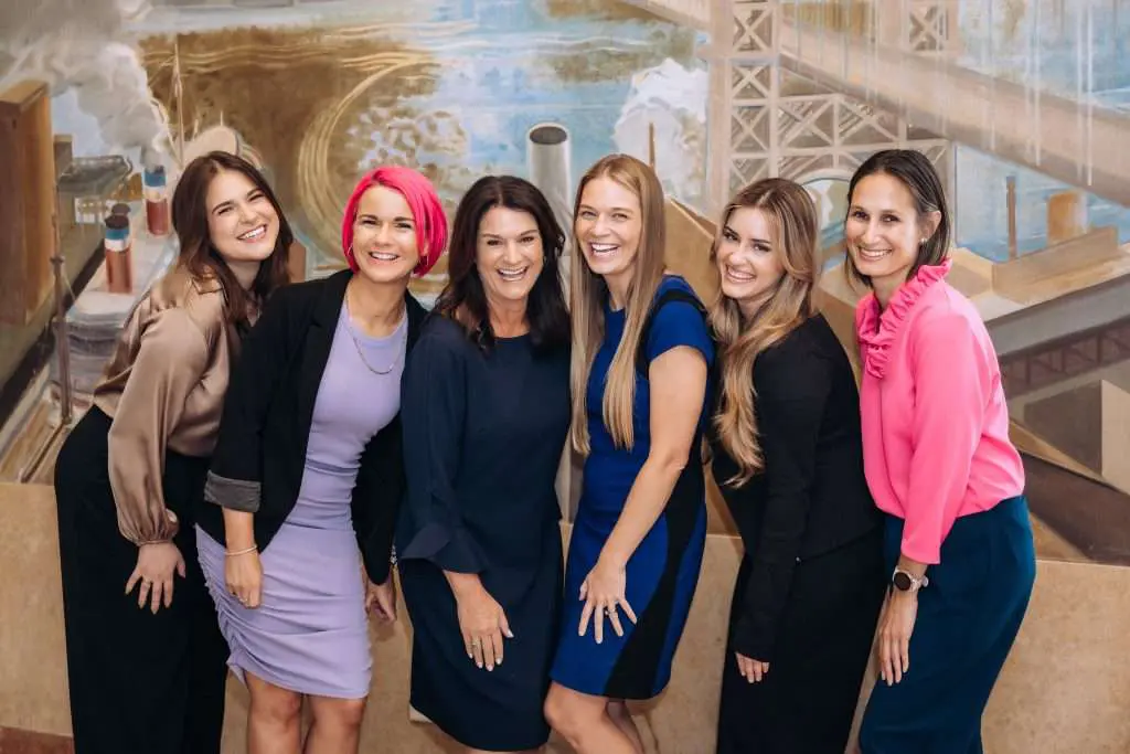 group shot - fun sales team