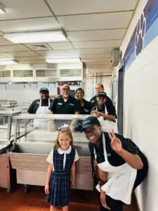 messina's catering at st. pius x school