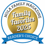 Messina’s named 2025 family favorites winner for best catering company 1 nola family magazine reader's choice award seal