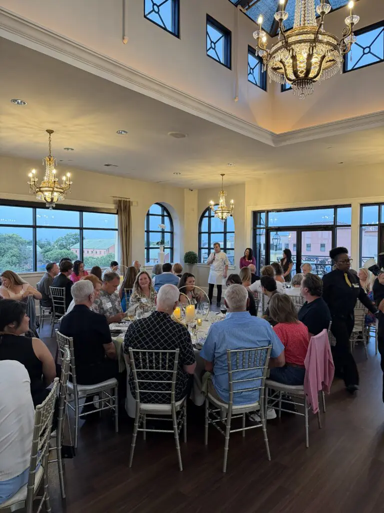 messinas nace legacy dinner at the rooftop on basin chef dominique speaking