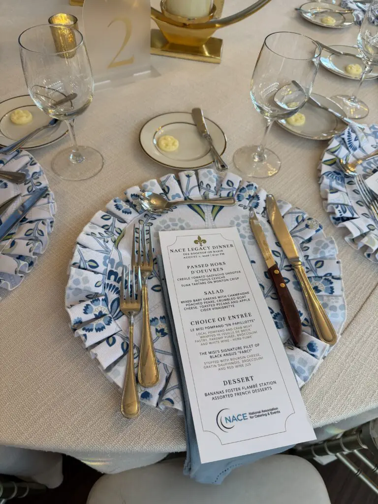 nace legacy dinner menu at the rooftop on basin