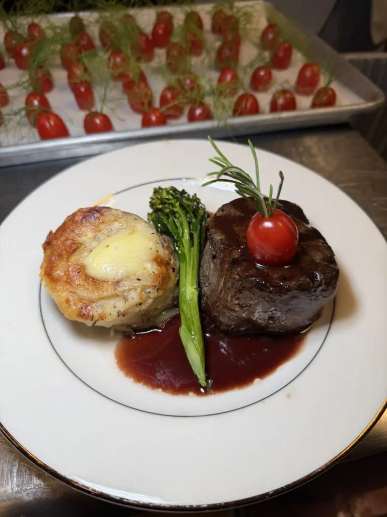 nace legacy dinner at the rooftop on basin filet of black angus farci