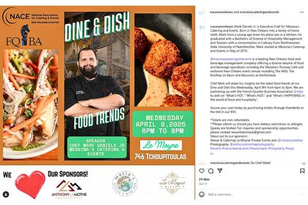 messina's chef mark daniels food trends speaker