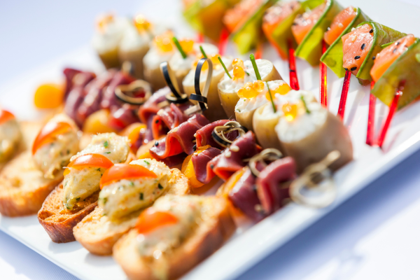 heavy hors d'oeuvres catered event